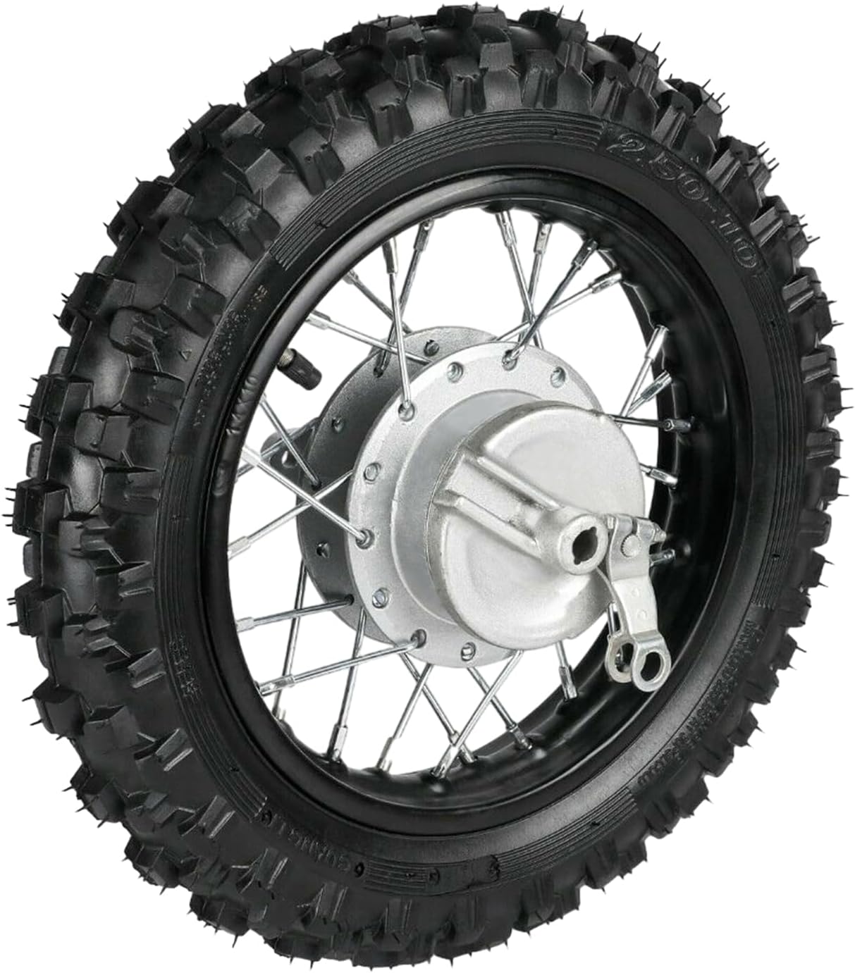 10in Rear Wheel 2.50-10 Rim Tire Assembly for Dirt Bike Pit Bike Monkey Bike 50cc-100cc