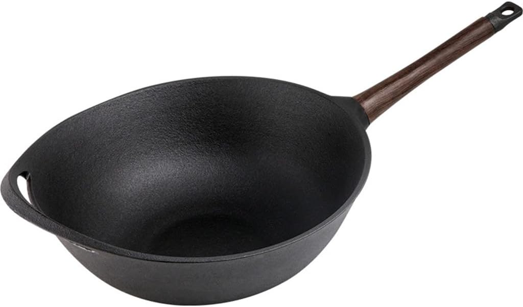 Cast Iron Cookware Uncoated Household Non-stick Pan Flat Bottom Induction Frying