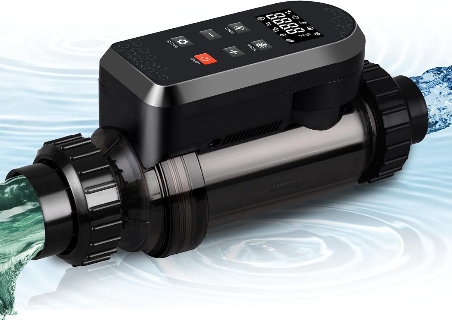 𝒖𝒑𝒈𝒓𝒂𝒅𝒆 Smart Salt Water Pool Chlorinator System for 25000 Gallons Above Ground, Self-Cleaning Chlorinator with Titanium Plates & APP Remote Control,3-Yr Service