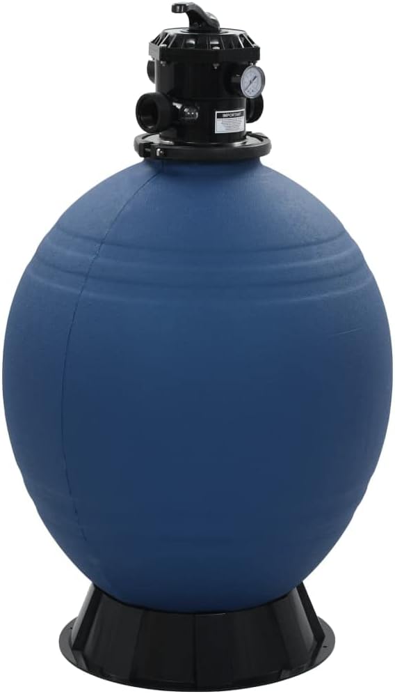 Maintain Clean Pool Water with Effective Sand Filter, 6-Position Multiport Valve, Durable PE Material, 26