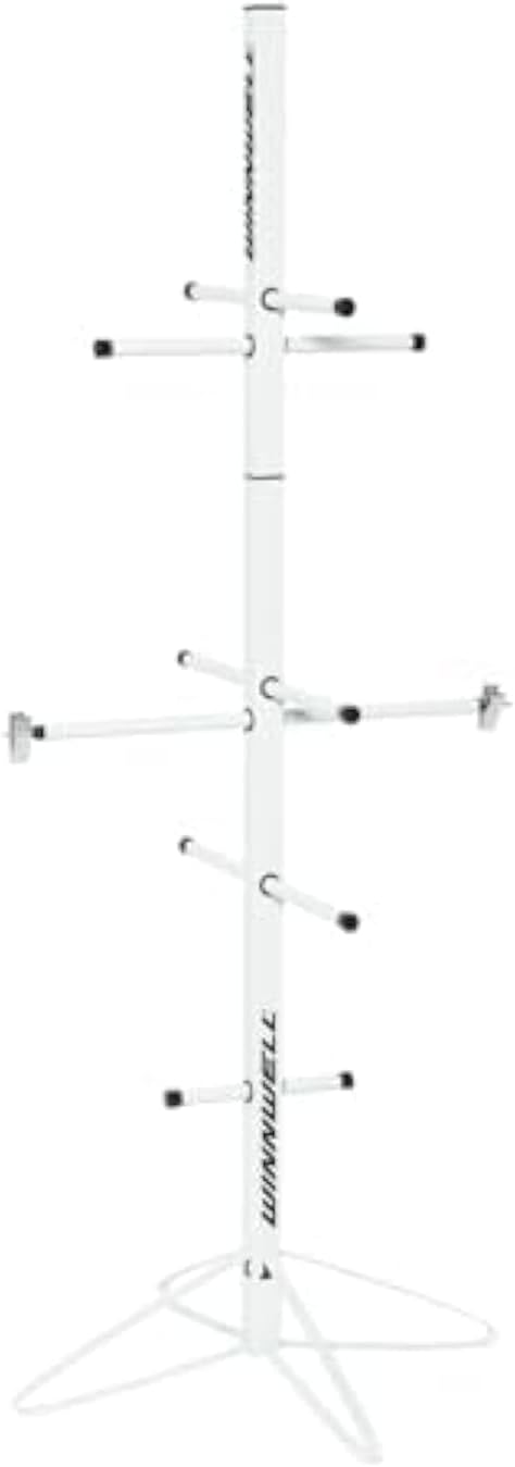 Winnwell Deluxe Hockey Drying Rack - Portable Steel Gear Storage Rack - Tree Dryer Hanger Stand for Ice Hockey Equipment