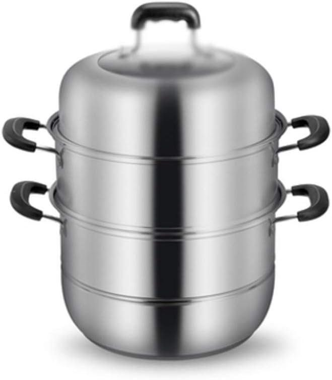 Thickened Stainless Steel Soup Pot Household Binaural Stainless Steel Pot Steamer Cooking Pot Gas Induction Cooker Steamer