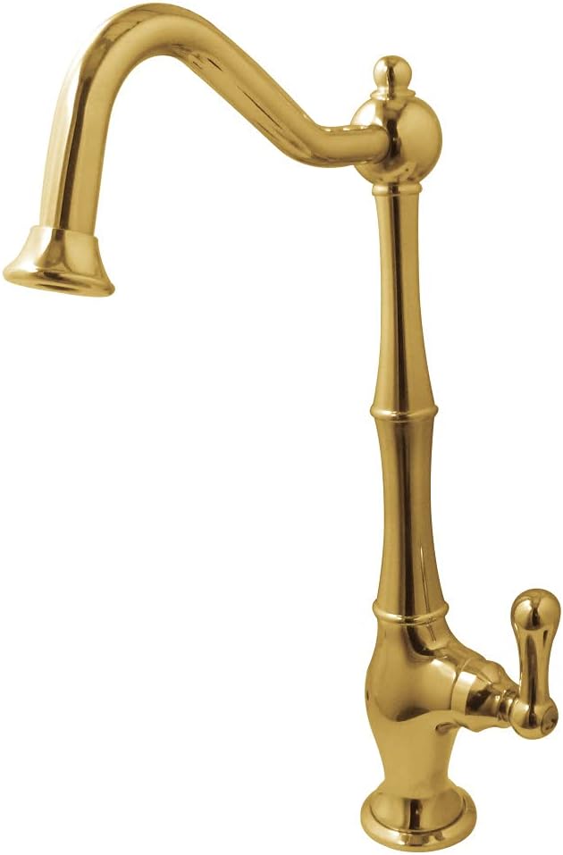 Kingston Brass KS1192AL Heritage Cold Water Filtration Faucet, Polished Brass