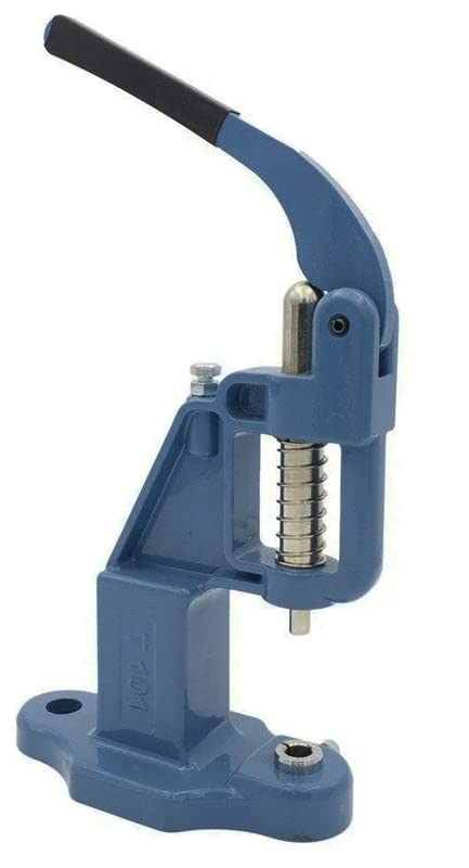 Manual Hand Press Hole Punch Machine for Buttons, Grommets, Snap Buttons, Rivets, Eyelets, Pearl Rivets, Fabric Covered Buttons - Press Only! No Dies Included(Navy)