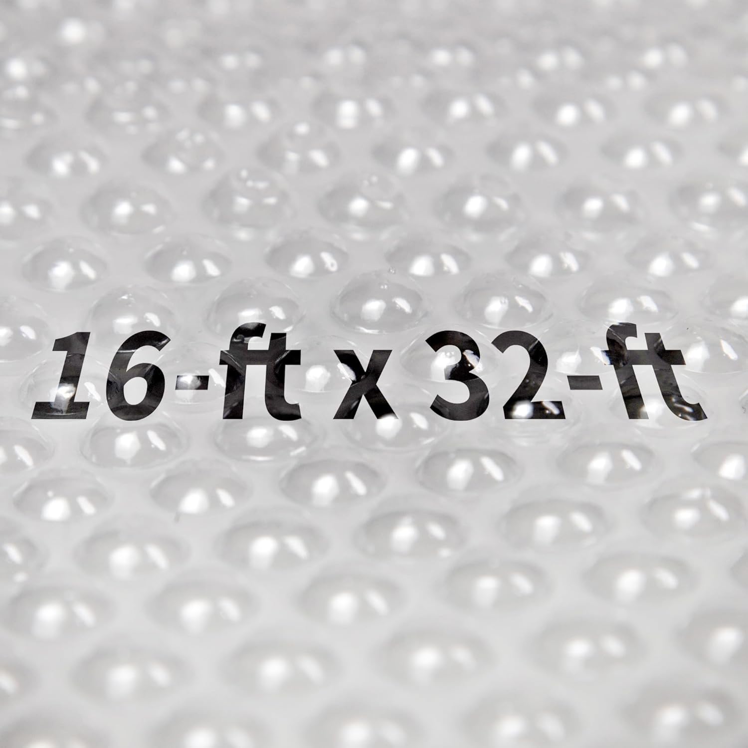 Blue Wave 16 Feet x 32 Feet Rectangular Solar Blanket – 14 Mil Pool Cover with Thermal Bubbles to Retain Heat & Reduce Evaporation – Fade-Resistant Solar Cover for Inground Pools – Clear