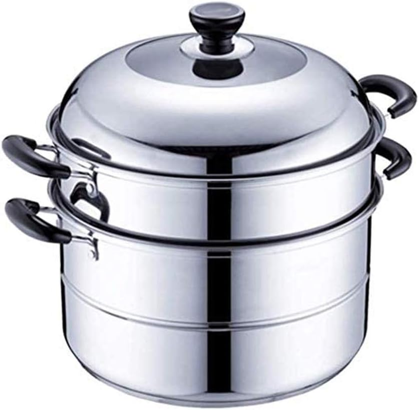 Stainless Steel Steamer Steamer Induction Steaming Saucepan Pot for Kitchen Steamed Stuffed Bun Fish Cookware(