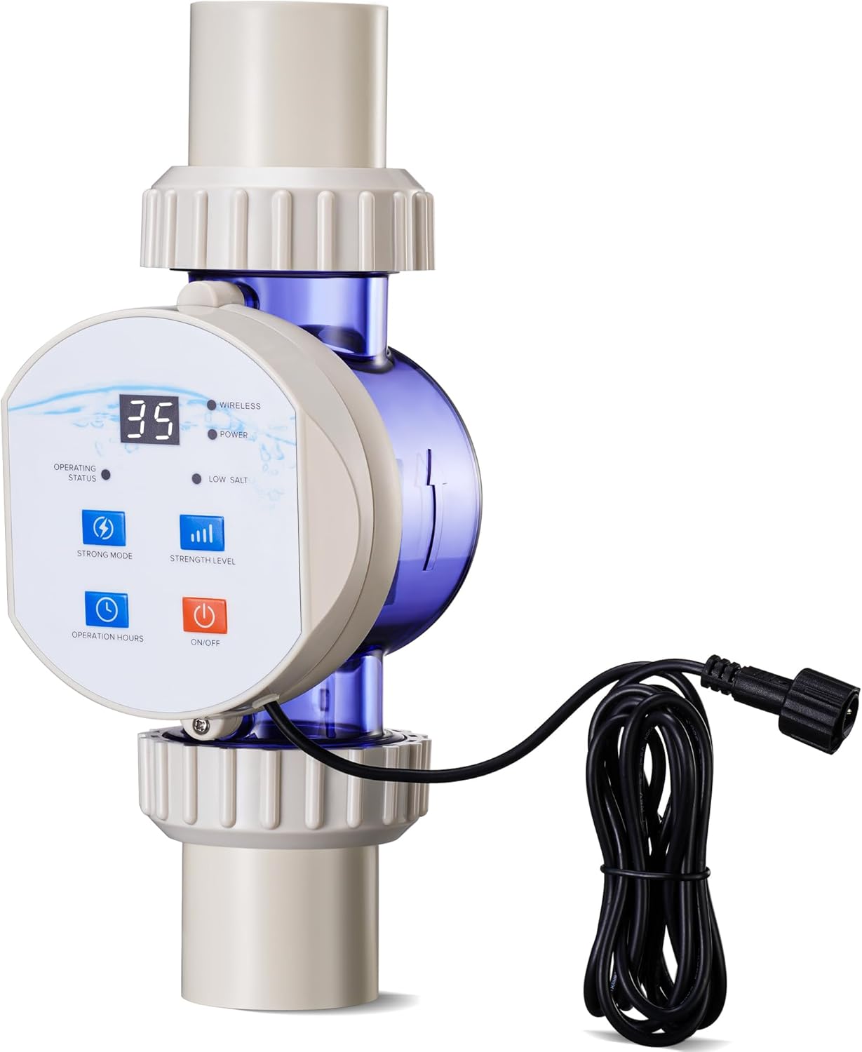Salt Cell Chlorine Generator for Above-Ground Pools up to 11,887 Gallons, Upgraded Saltwater Chlorinator System