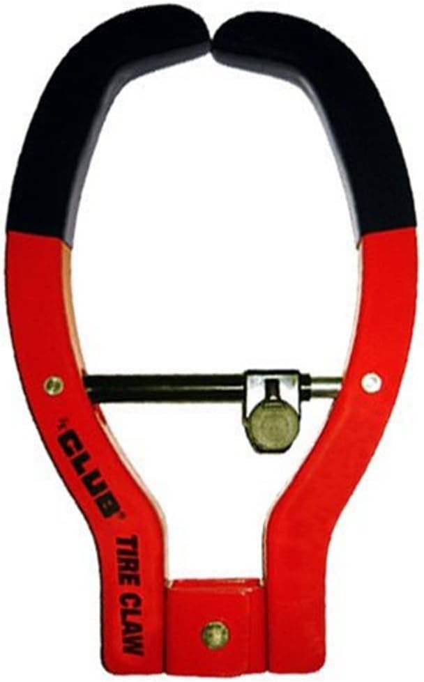 Winner International The Club 493 Tire Claw Security Device, Red