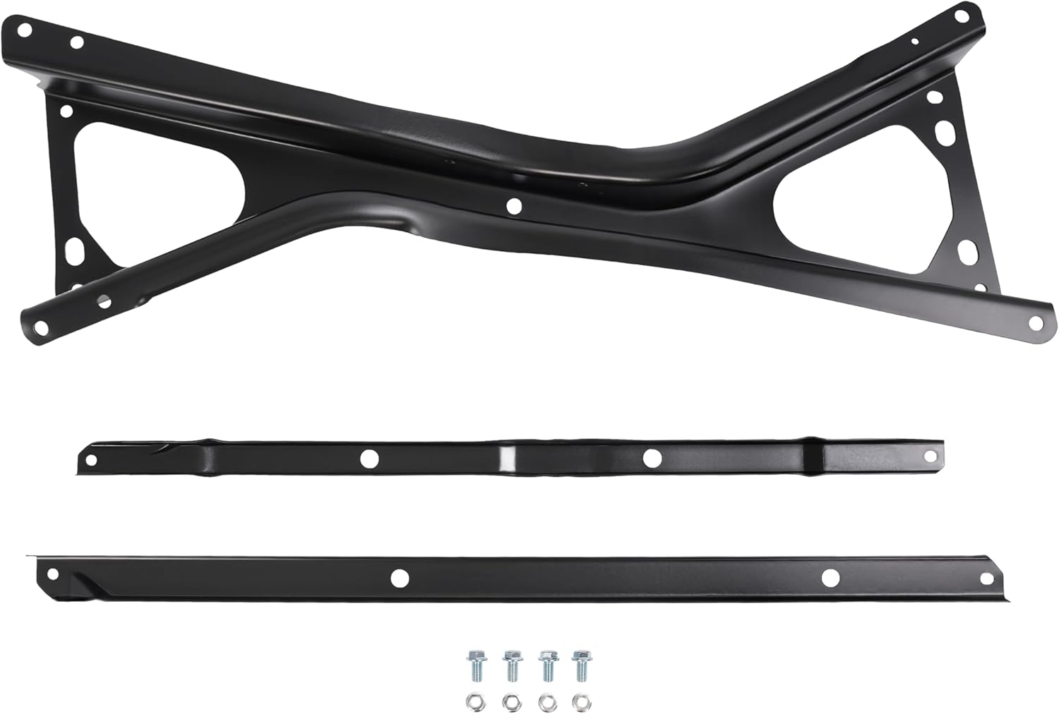 Rear Spare Tire Frame Crossmember Compatible with 1988-1998 Chevrolet Silverado GMC Sierra 1500 2500 3500 Steel Powder Coated Black Frame Crossmember Support
