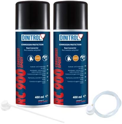 FILBA 2 x DINITROL RC900 Rust Converter Primer 400ml CAN + Extension Nozzle Prevention