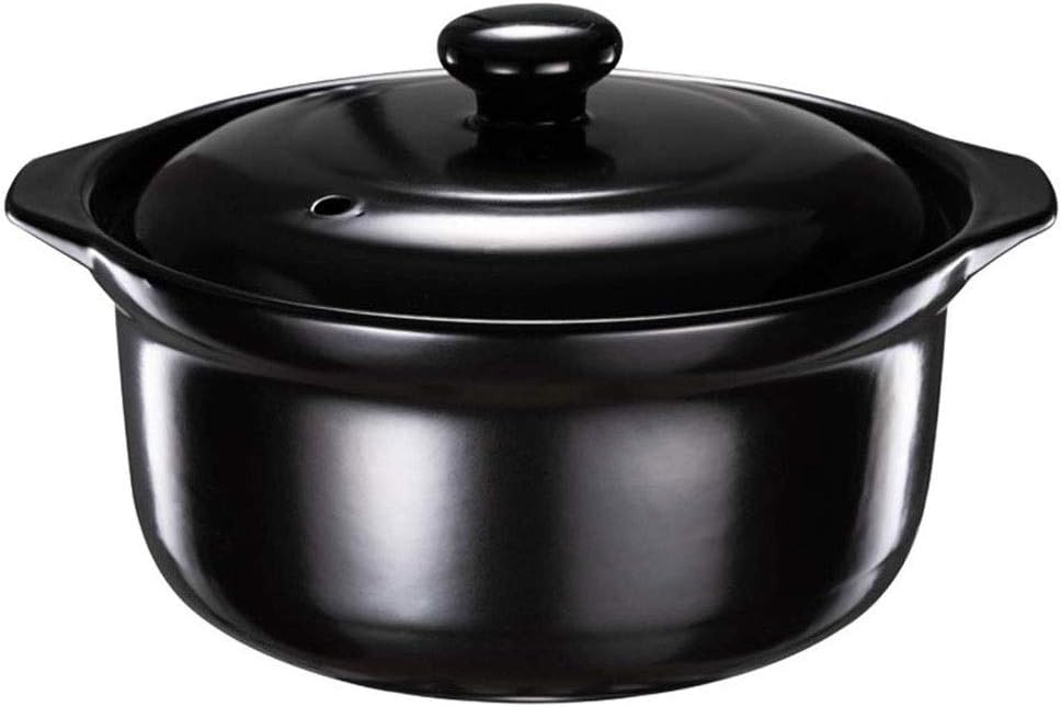 Home Microwave Casserole Rice for Small Old-Fashioned Soup Pot Ceramic High Temperature(2.7L)