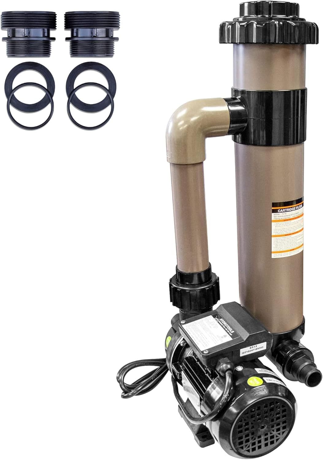 HYDROTOOLS Pool Sand & Cartridge Filter Pumps for Above Ground Pools |12-16 Inch & 8-40 SF Cleaner Systems | 1/3 to 1 HP Pump Options|for Intex Bestway Soft Sided Pools 40mm to 1.5 Inch Hose Convert
