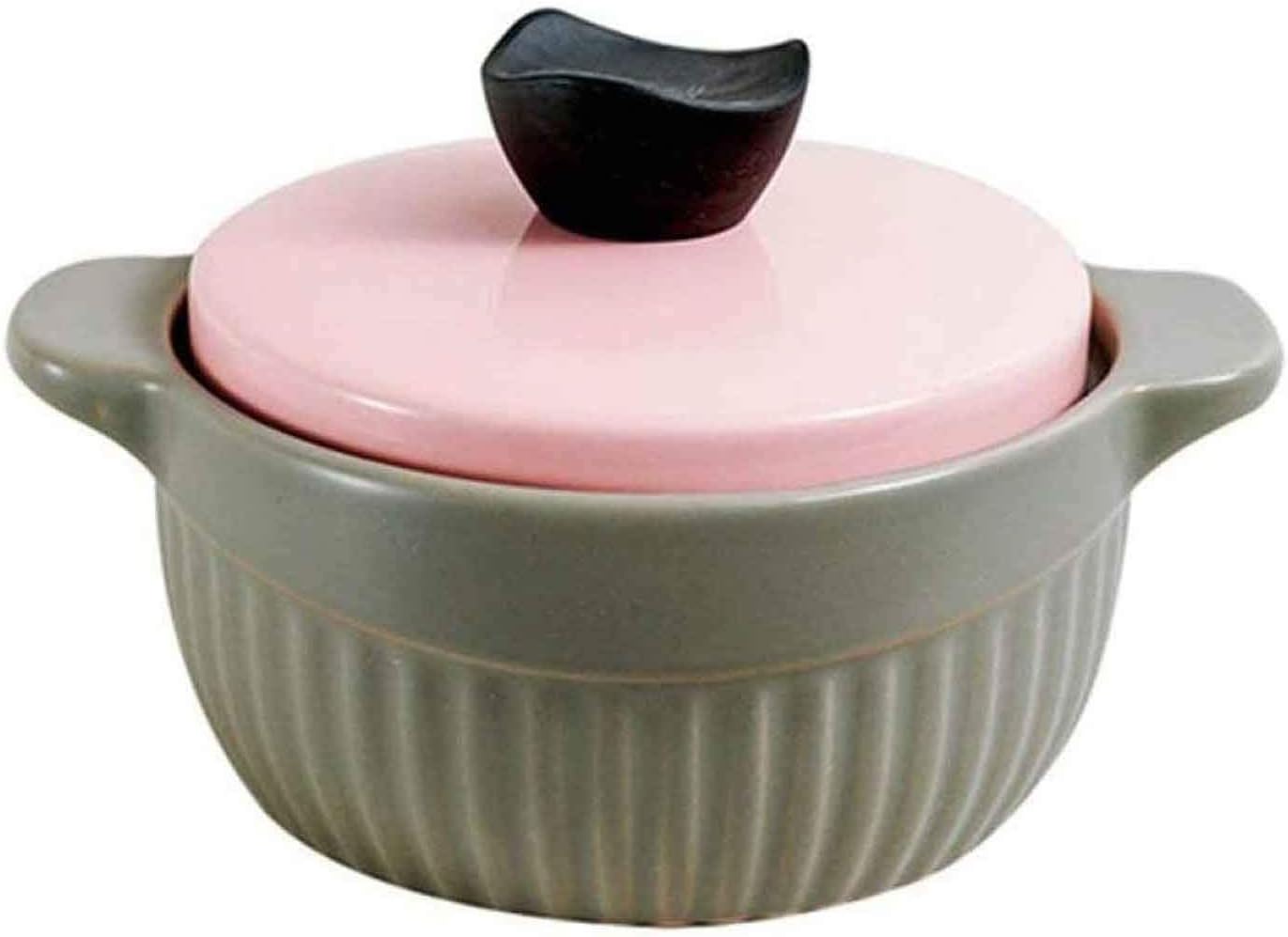 Casserole Cookware Casserole Dish With Lid Cooking Pot Clay Pot For Cooking Cookware Casserola Oven Ceramic Pan Ceramic Double Pan No Cracking No Fading Easy To Clean Non-Stick Capacity
