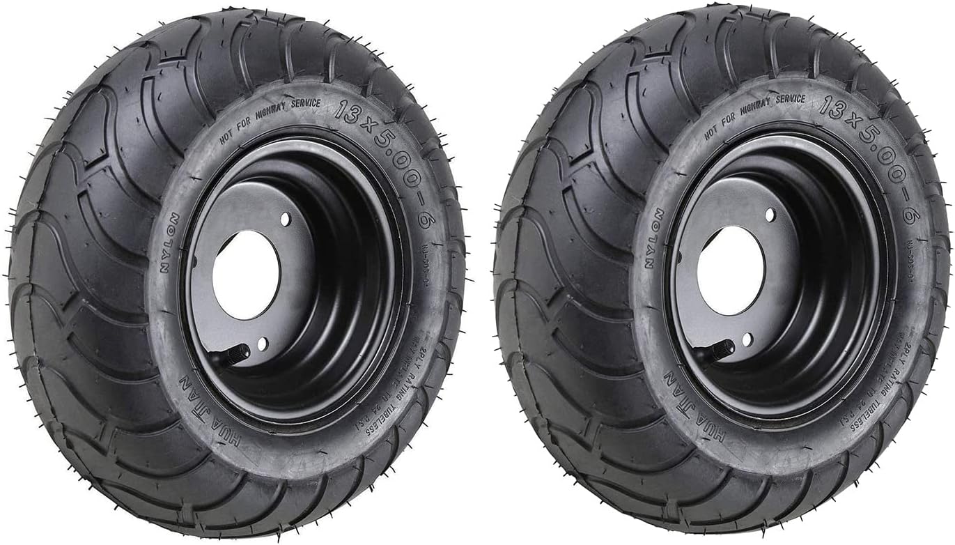 TDPRO Pack of 2 13x5.00-6 Tire For ATV Quad Go Kart 4 wheelers
