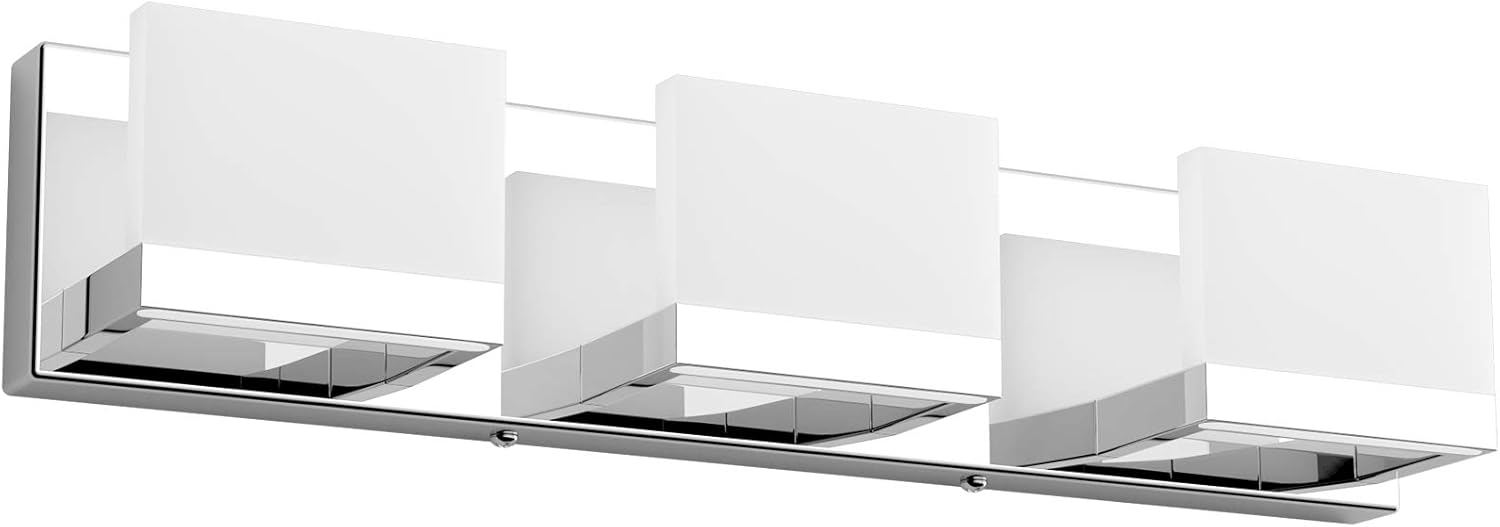 Tipace Dimmable Modern 6 Lights LED Vanity Light for Bathroom Up and Down Black Bathroom Wall Light Fixtures Over Mirror(White Light 6000K)