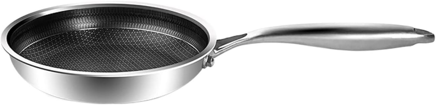 Pans Frying Pan Food Grade 304 Stainless Steel Non Stick Pan Honeycomb Pot Bottom Induction Cooker Gas Stove General Wok