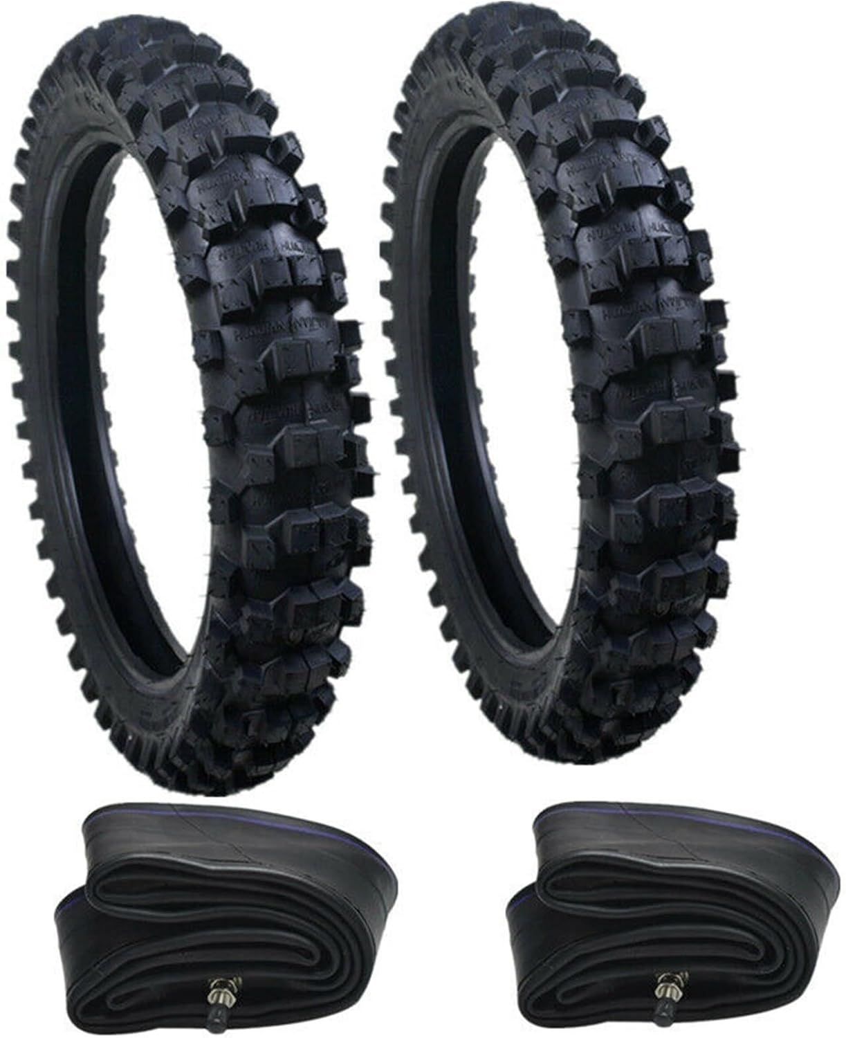 Rear 90/100-16 & Front 70/100-19 Tire + Tube Set,Fit for Sur Ron Tires,Off-Road Motorcycle Tires, Dirt Pit Bike Motocross Enduro(USA STOCK)