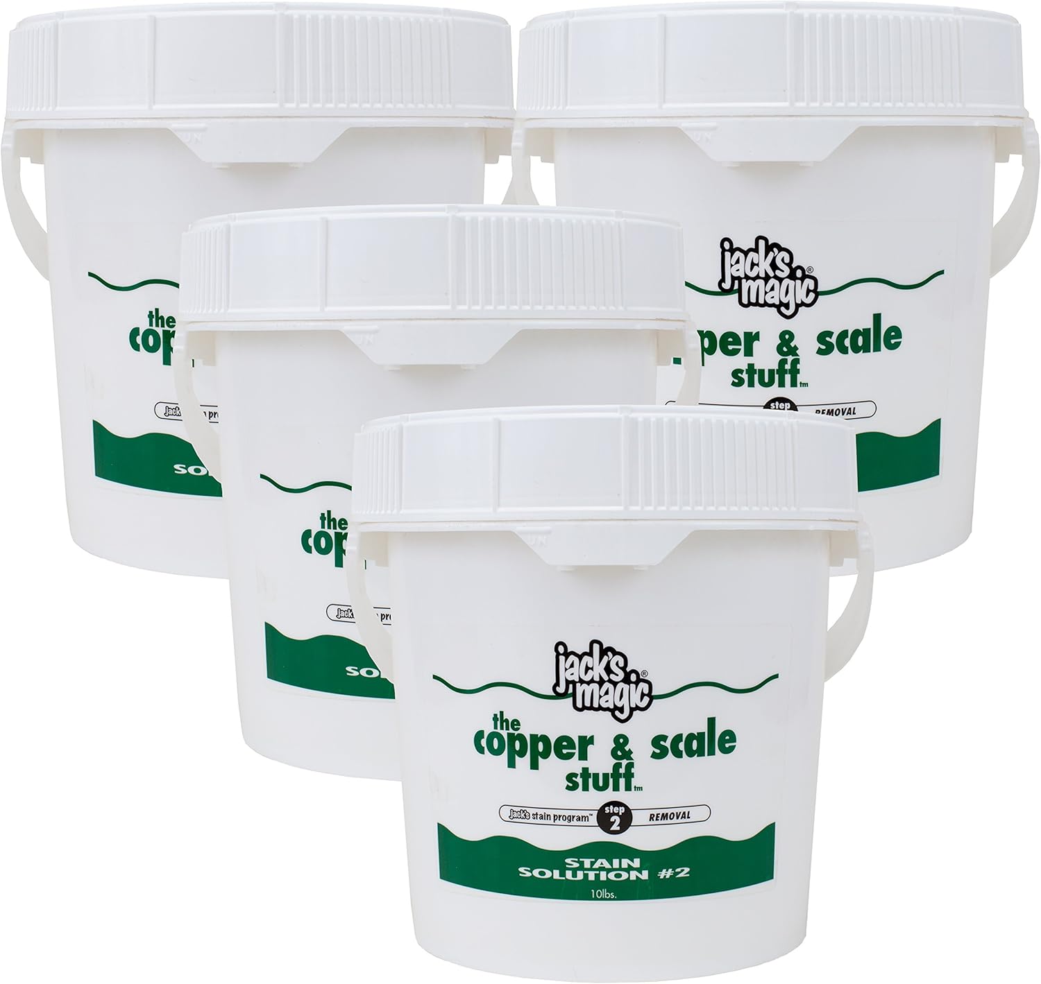 Jack's Magic The Copper & Scale Stuff Stain Solution #2 (10 lb) (4 Pack)
