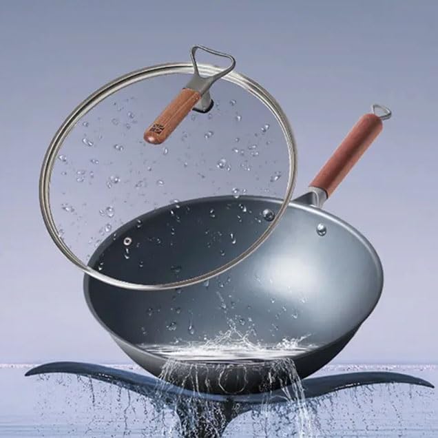 Light Iron Pan Rustproof Stir Frying Gas Suitable Stove Uncoated Non-Stick Skillet