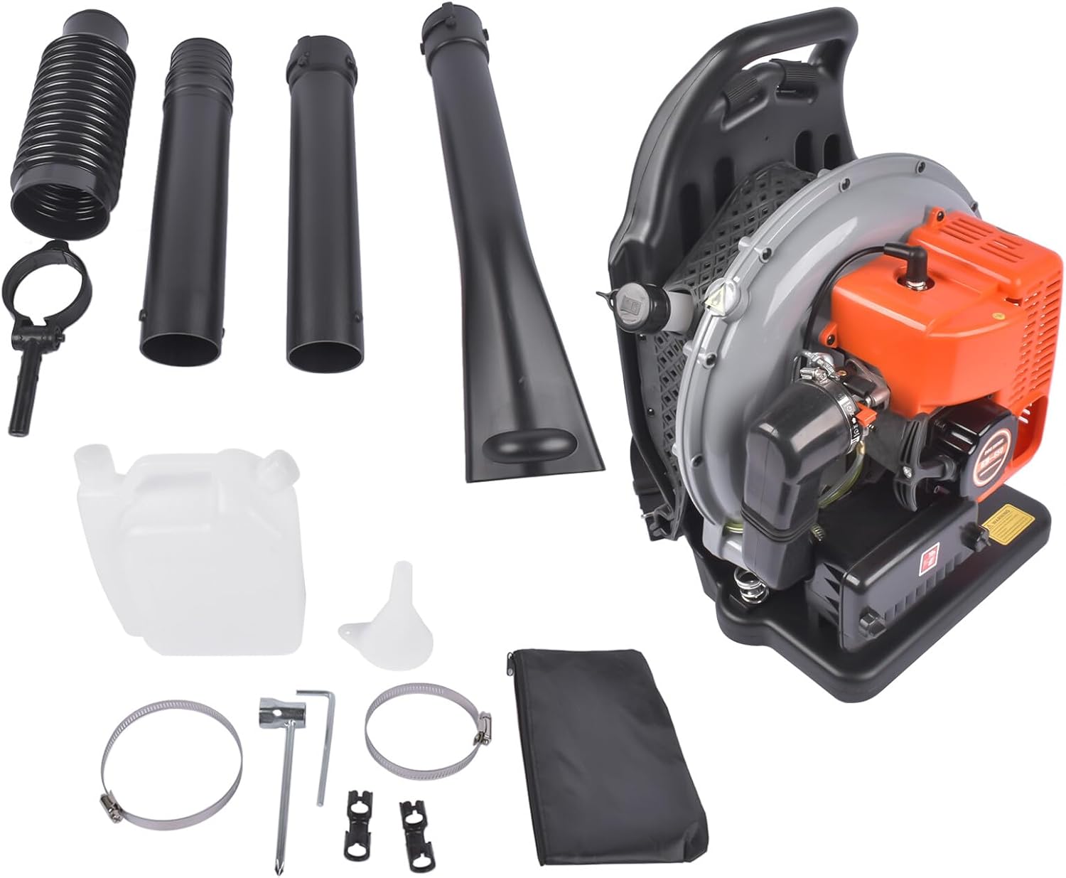 63CC 2-Stroke Backpack for Leaf Blower Single-cylinder Gas 665CFM Snow Blower