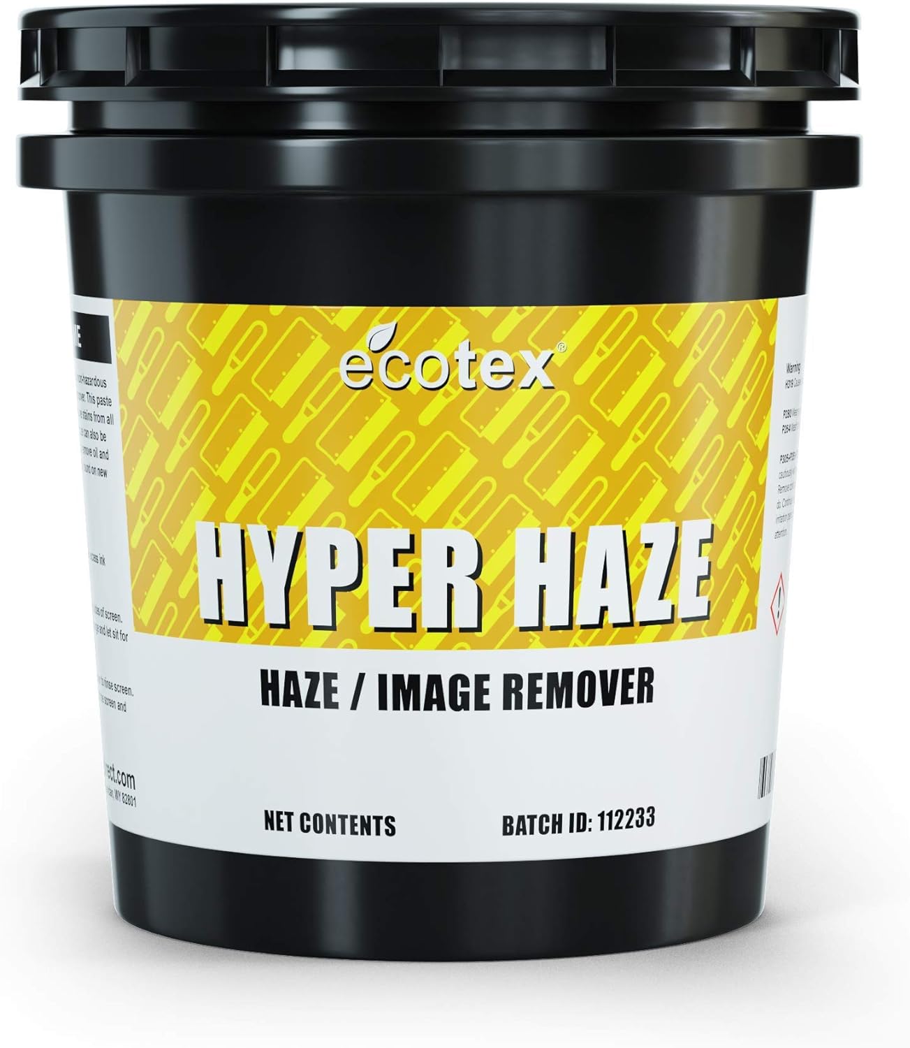 Ecotex All Purpose Screen Printing Hyper Haze (Gallon - 128oz.) - Eco-Friendly Haze Remover and Degreaser, Plastisol and Water Based Ink Remover - Silk Screen Cleaner