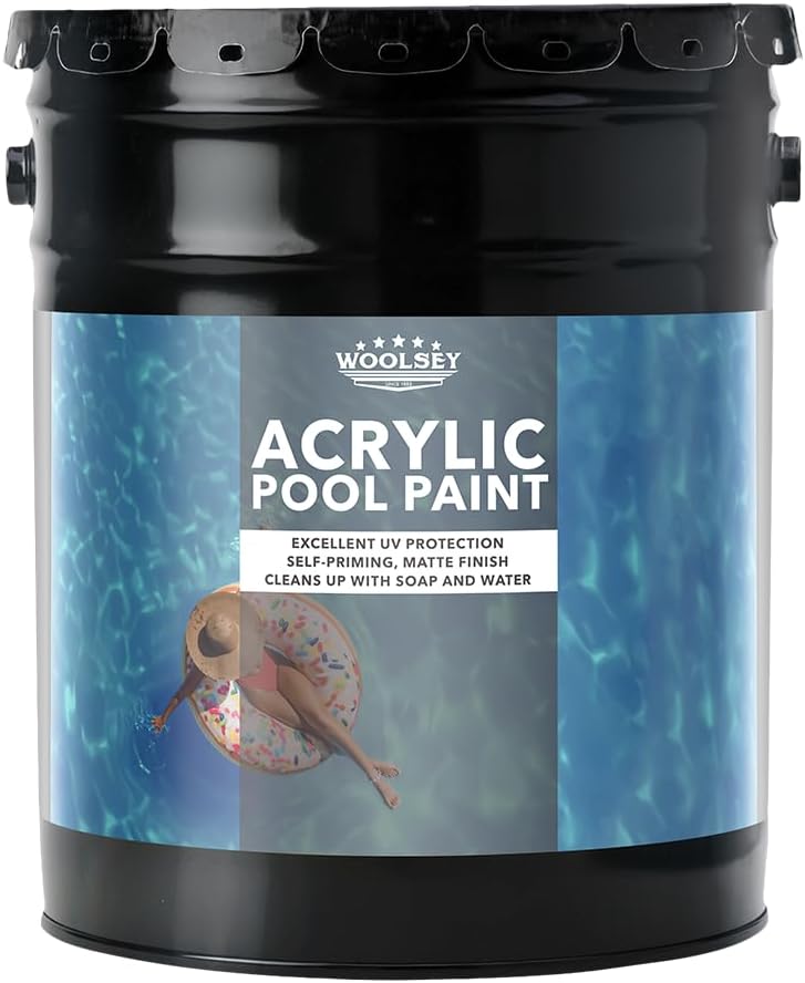 WOOLSEY Acrylic Pool Paint (White, 1 Gallon)