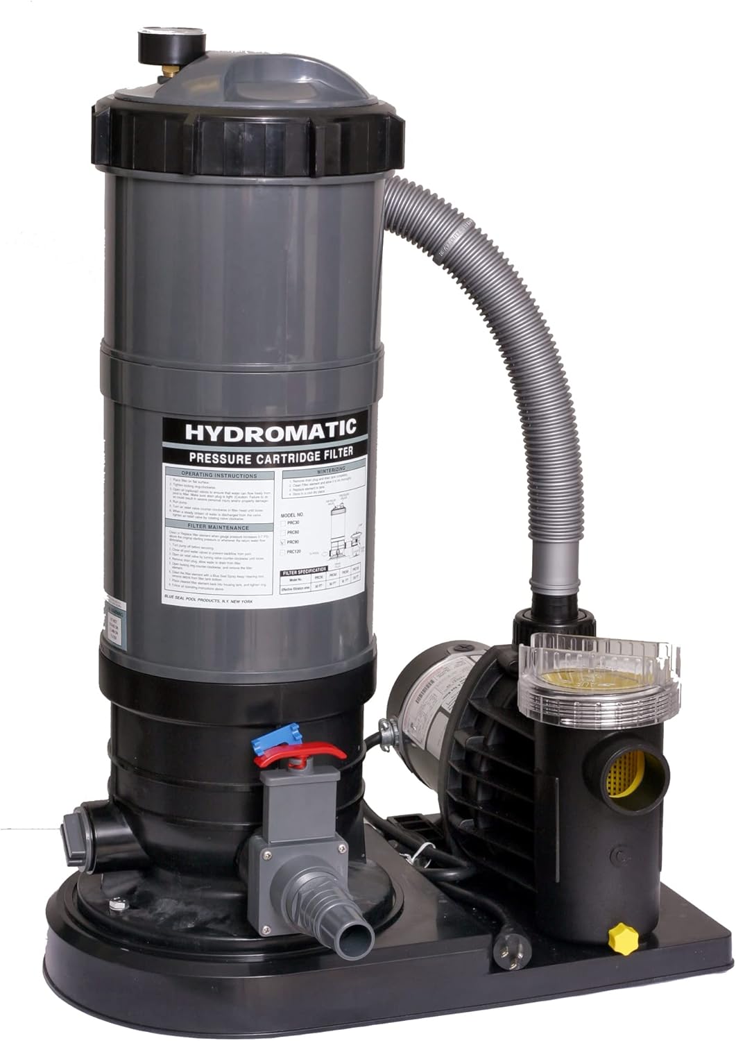 Blue Wave 90-Square Feet Cartridge Filter System with 1 HP Pump