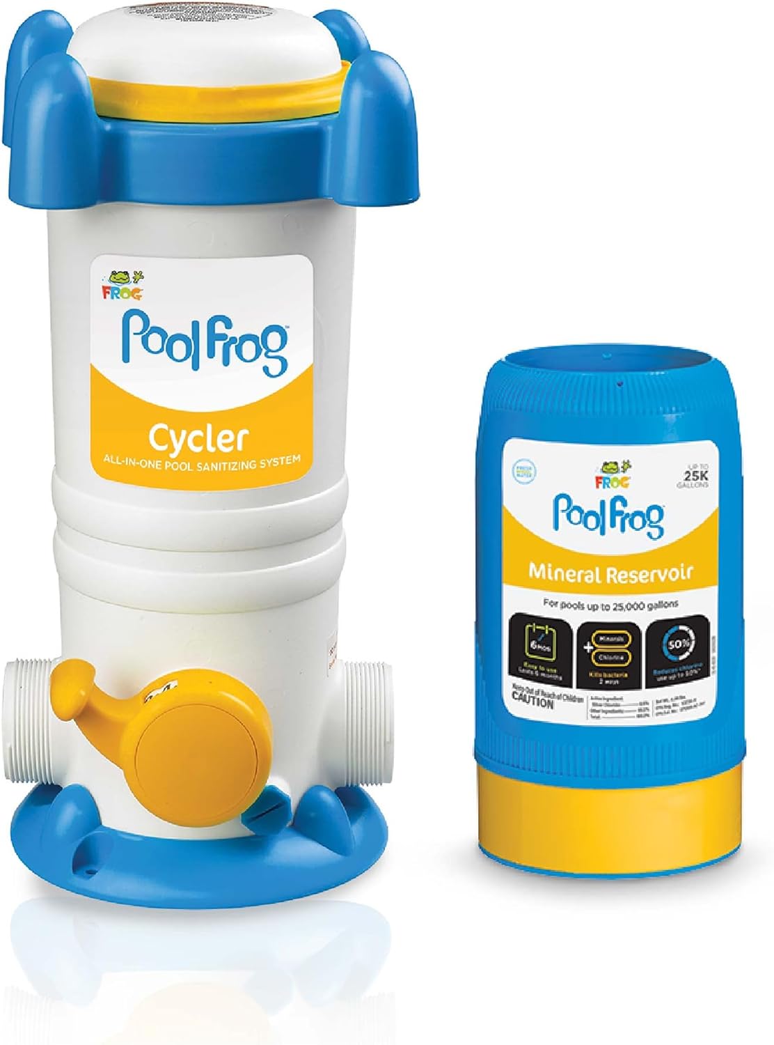 FROG Pool Model 6100 Cycler - All-in-One Sanitizing System and Mineral Reservoir for Pools Up to 25,000 Gallons - Sanitizer Equipment for Easy Pool Maintenance & Water Care