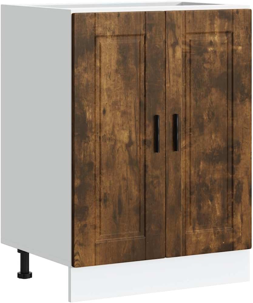 vidaXL Kitchen Base Cabinet Smoked Oak Engineered Wood