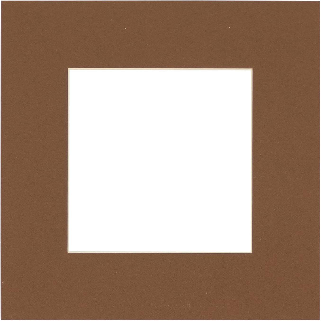 Poster Palooza 8x8 Mat for 20x20 Frame Acid-Free White 8x8 Photo Matte Made to Fit a 20x20 Picture Frame, Premium Matboard for Family Photos, Show Kits, Art, Picture Framing (Pack of 10 Mats)