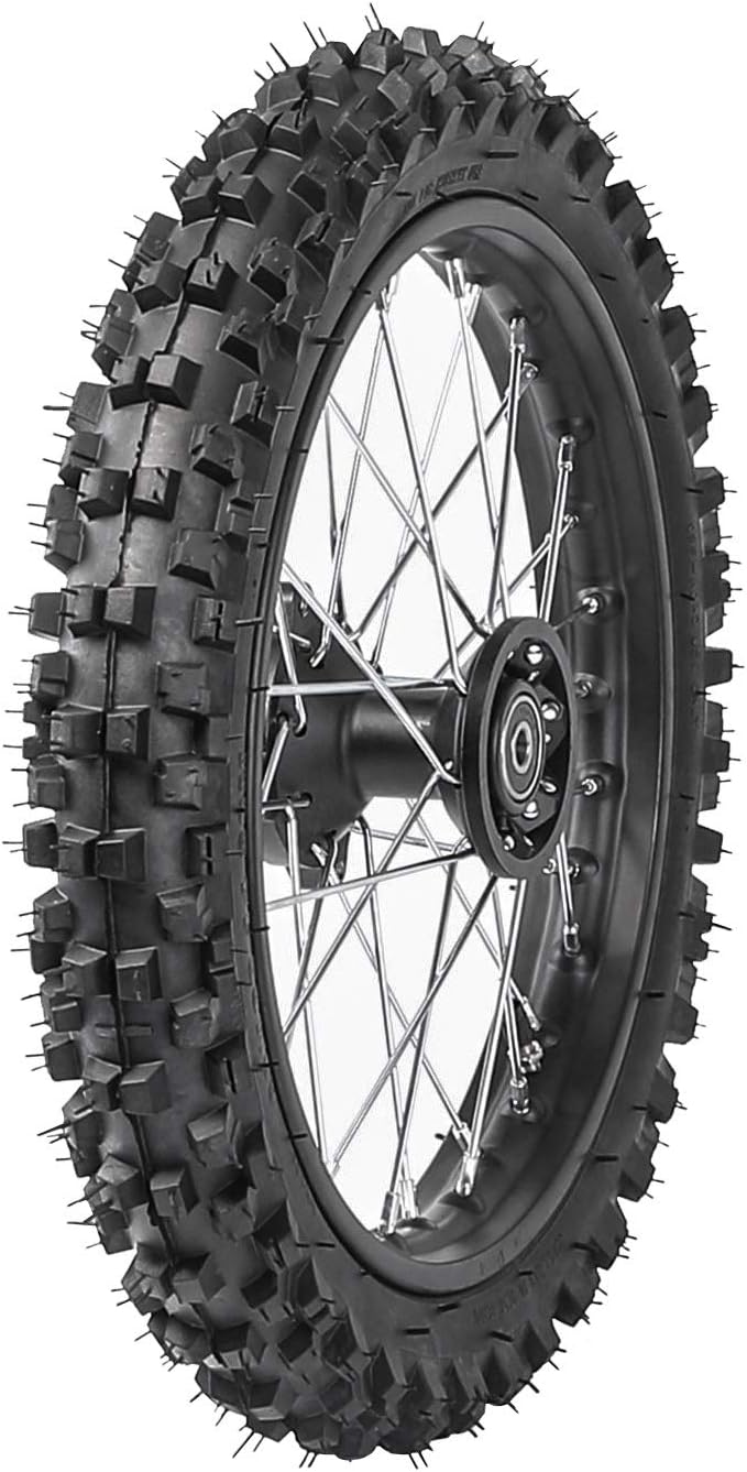 60/100-14 Front Tire Wheel Rim With 15mm Bearing for Dirt Pit Trail Bike