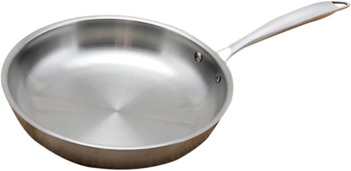 1 Pc Stainless Steel Non Stick Flat Frying Pot Stovetop Cooking Nonstick Skillet Flat Efrying Steak Frying Cooking