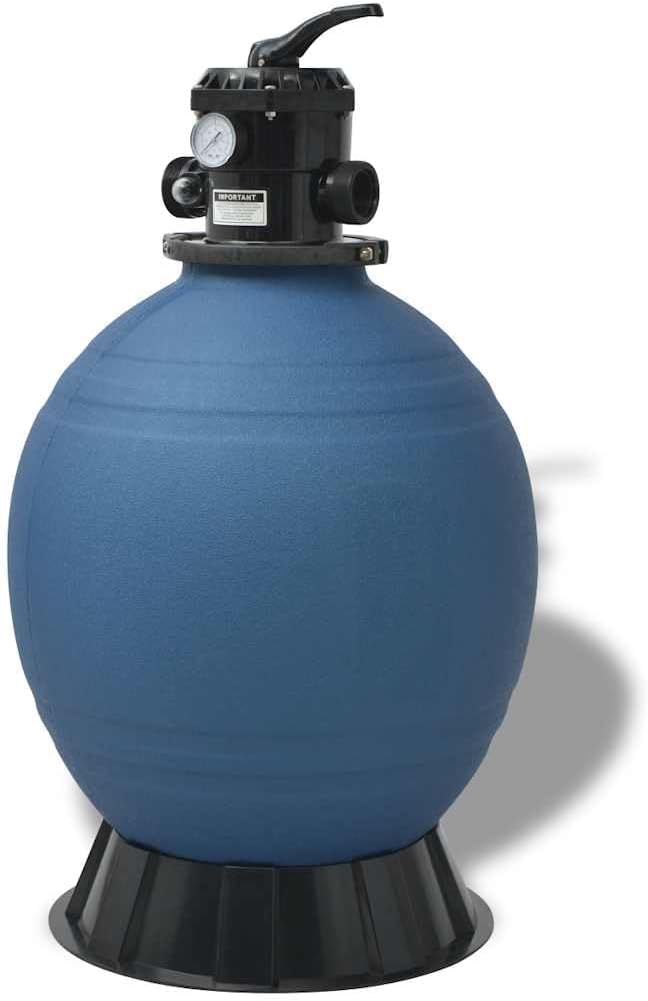 YAFF Pool Sand Filter Blue Ø 55.9 x 96.5 cm PE,Pool & Spa,Pool & Spa Accessories,Pool & Spa Filters,91175