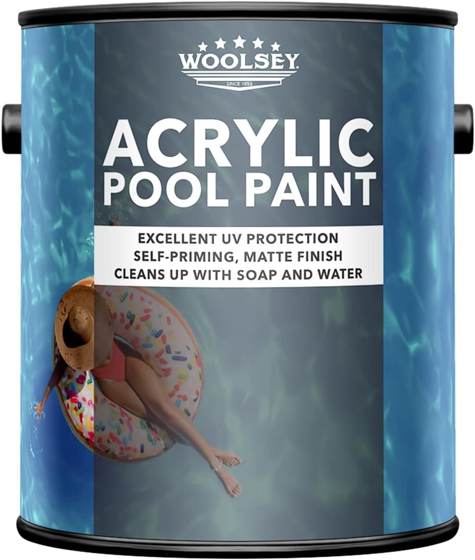 WOOLSEY Acrylic Pool Paint (White, 1 Gallon)