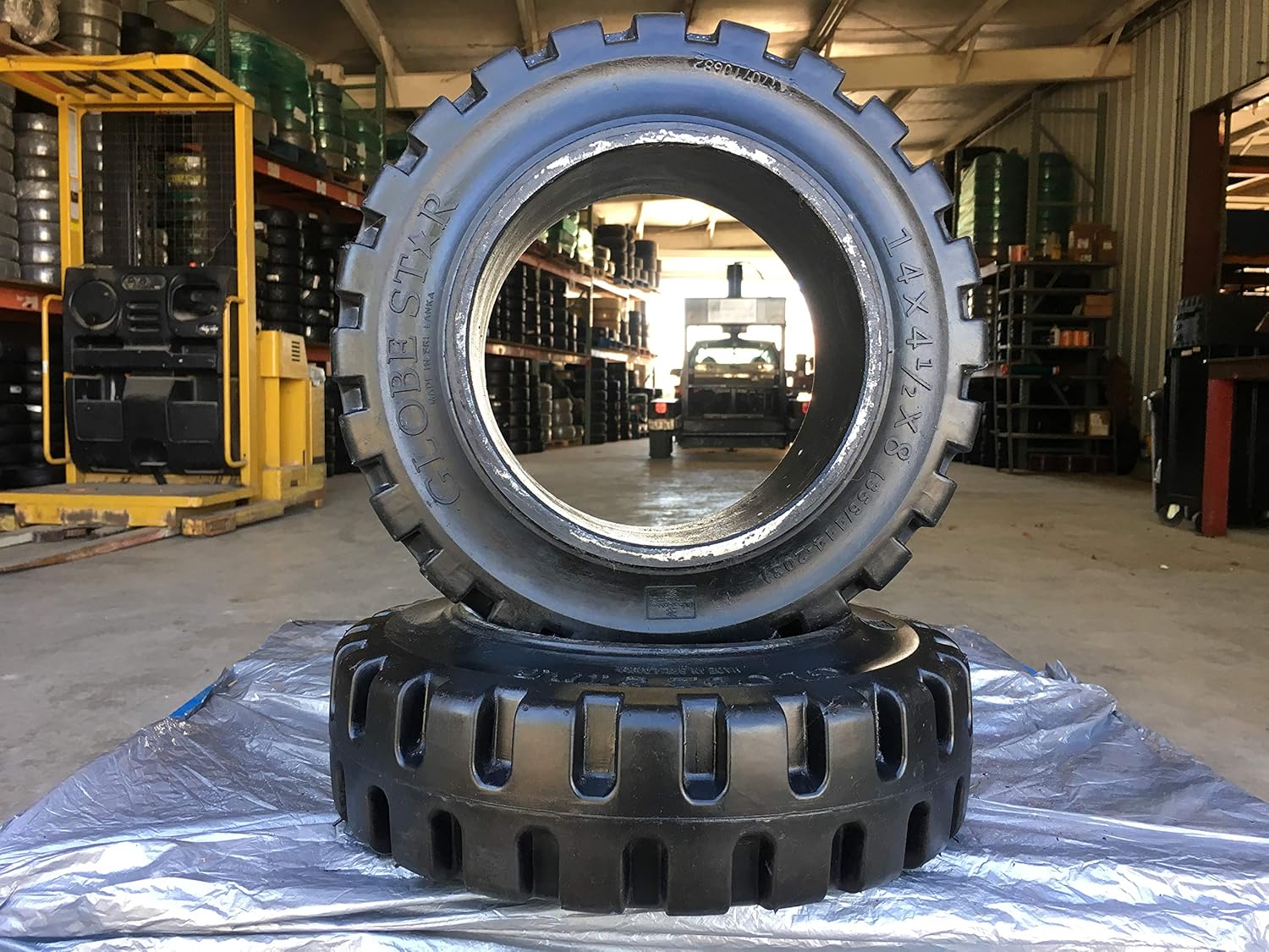 Forklift Black Traction Tire 14X4.5X8