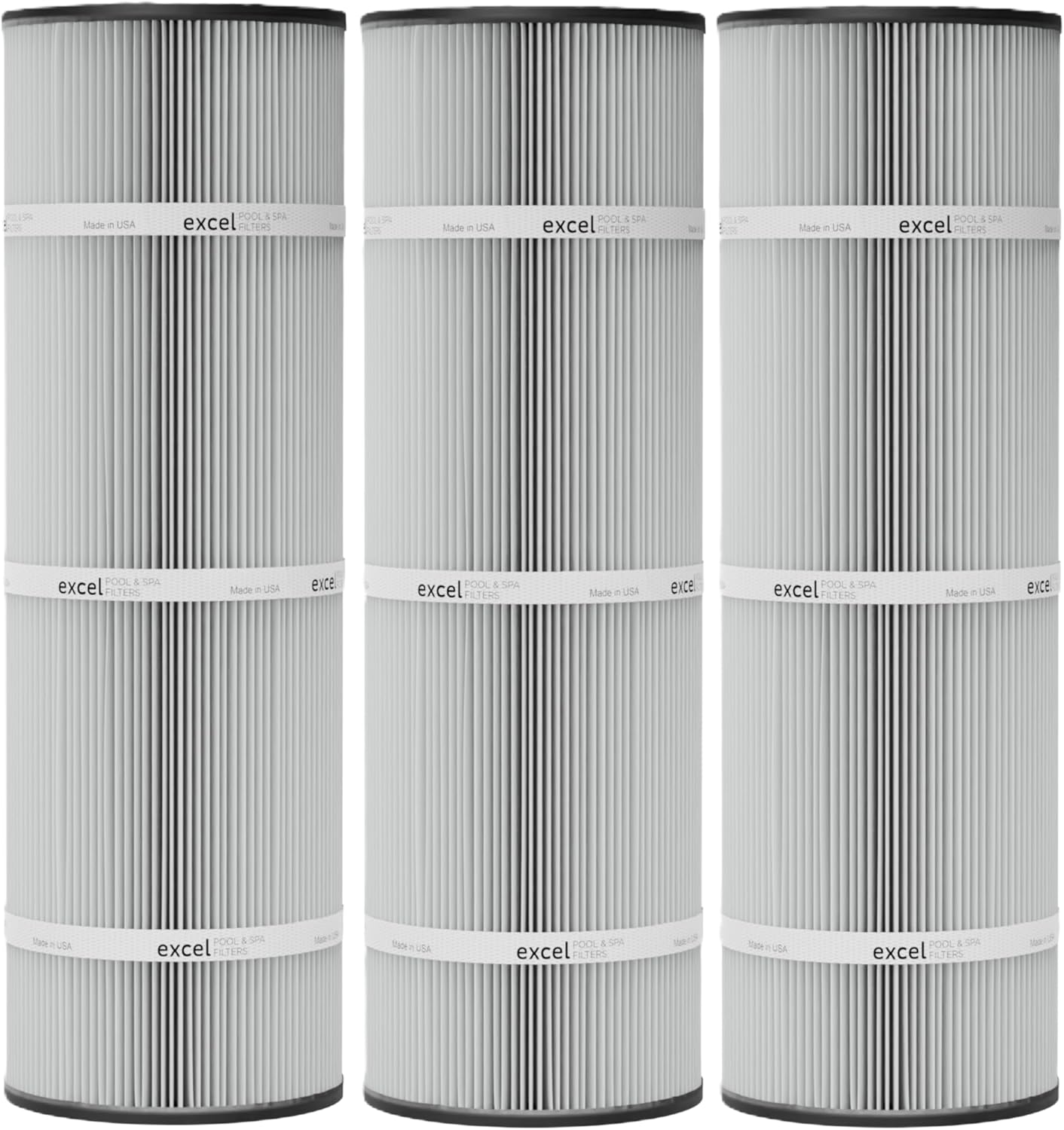 Excel XLS-787 3 Pack Replacement Filter for Jacuzzi Tri-clops TC-330 (Round)
