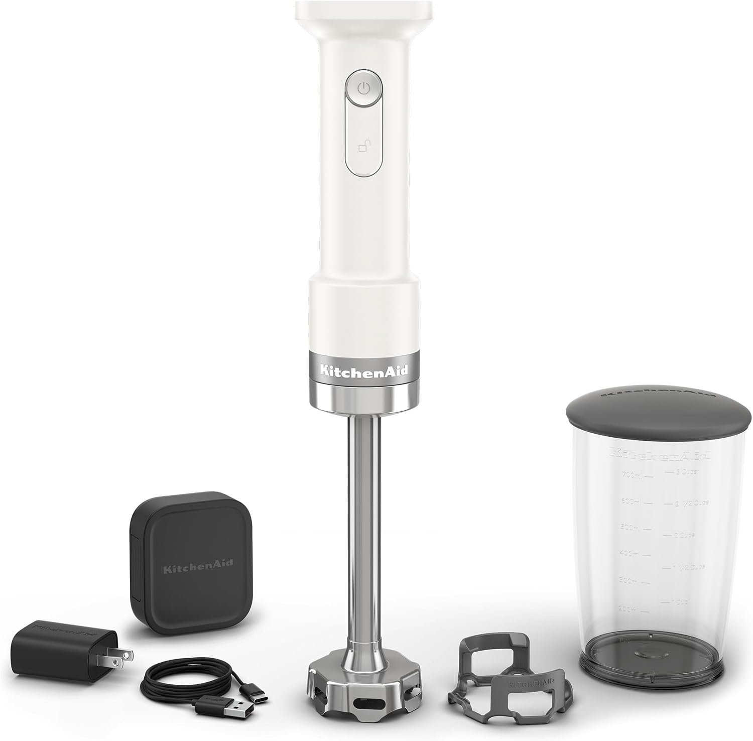 KitchenAid Go Cordless Hand Blender - battery included, KHBRV71, Porcelain White