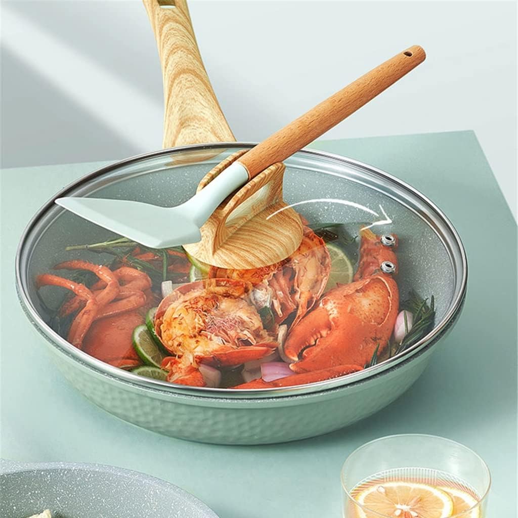 Frying Pan With Lid Cooking Wok Pots For Kitchen Skillet Nonstick Pans Grill Pancake Saucepan Egg Induction Cooker