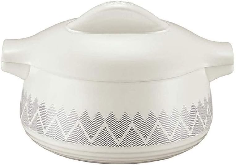 White Casserole with Ceramics Lid Stone Ware Material，Lock Nutrition Is More Delicious