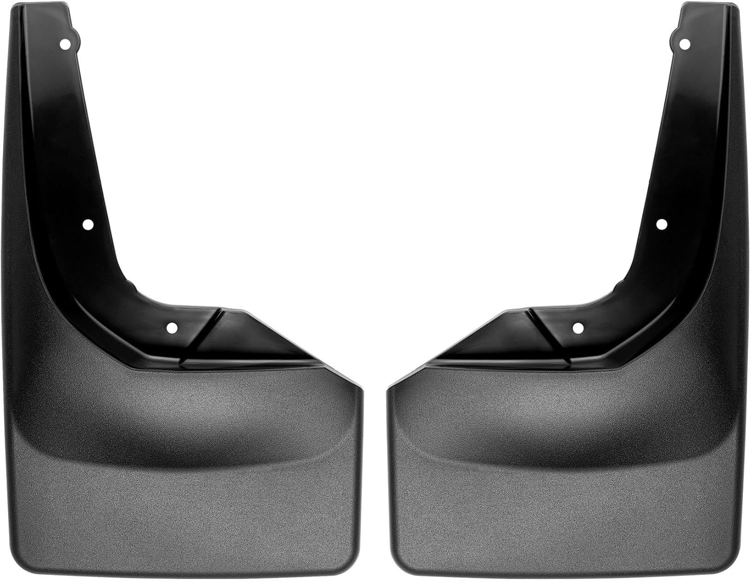WeatherTech Custom No Drill Splash Guard MudFlaps for Nissan Titan, Titan XD - Rear Pair (120114), Black