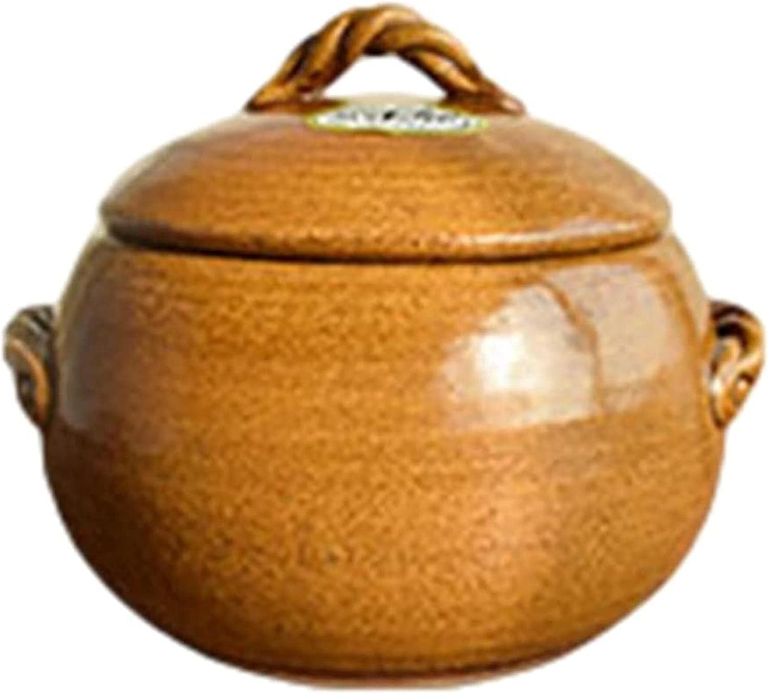 Ceramic Stew Pot 1.5L, Earthen Pot for Soup, Porridge & Rice, High-Temperature Resistant Casserole for Home Cooking