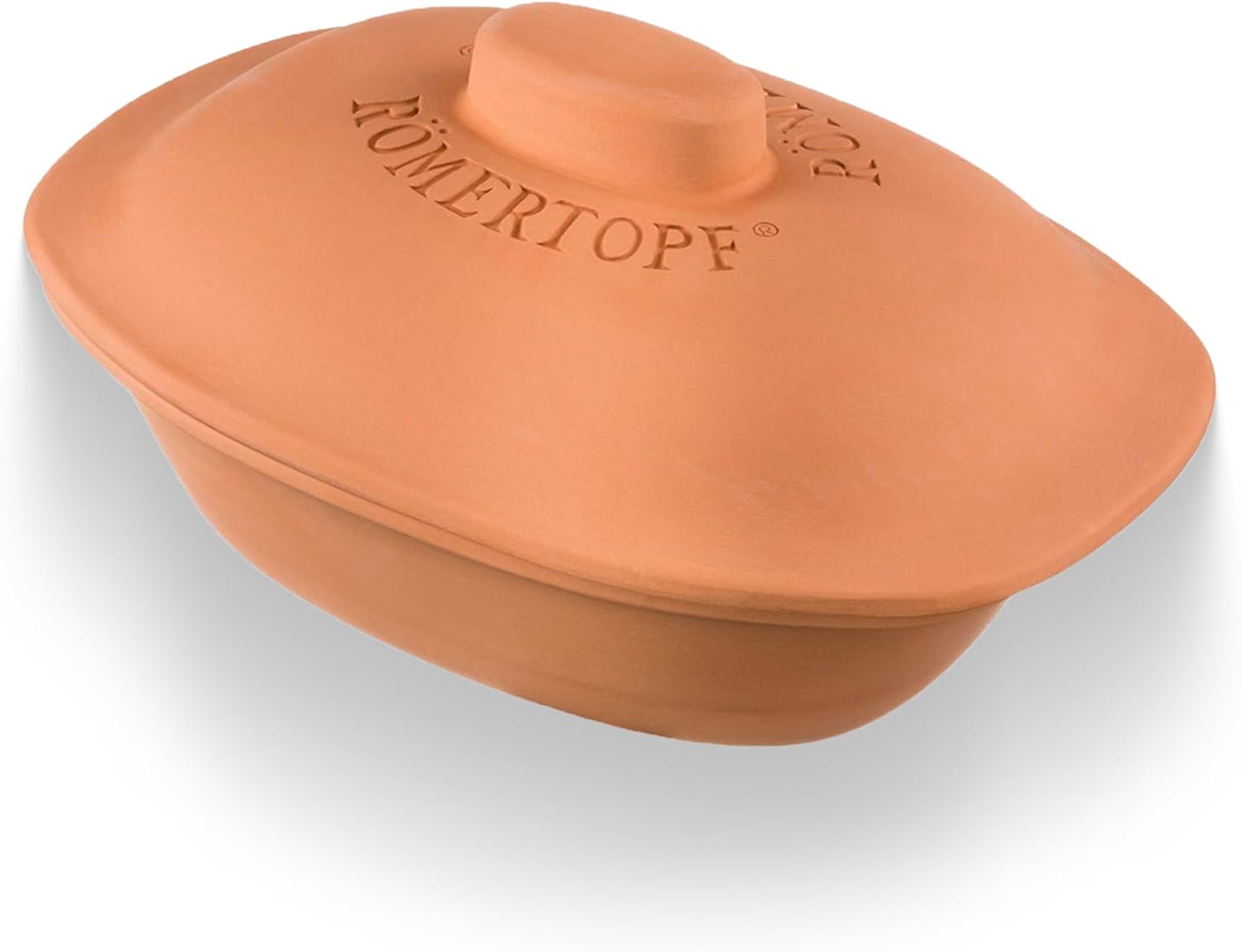 Romertopf Clay Roaster Trend | Non-Stick Dutch Oven | Healthy Pot Cooking | Clay Baker | Versatile Cooking Vessel - 4.7 Quarts (4.5 Liters) For Up To 6 People