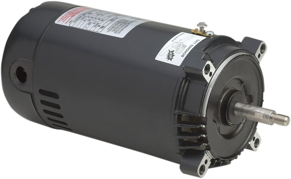 A.O. Smith ST1102 1 HP, 3450 RPM, 1.5 Service Factor, 56J Frame, Capacitor Start, ODP Enclosure, C-Face Pool Motor