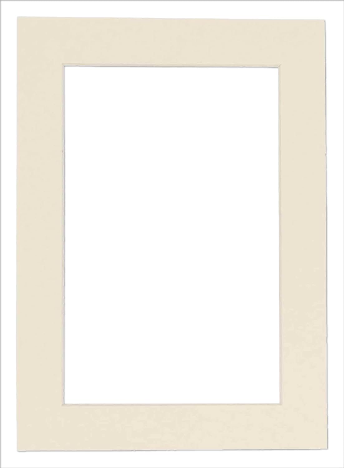 26x34 Mat Bevel Cut for 22x30 Photos - Acid Free Textured Cream Precut Matboard With Backing Board and Crystal Clear, Self Seal Mat Bag - For Pictures, Framing - 4-ply Thickness
