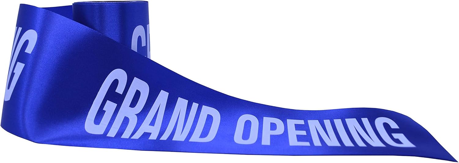 Printed Grand Opening 6 inch 25 Yards Ceremonial Ribbon