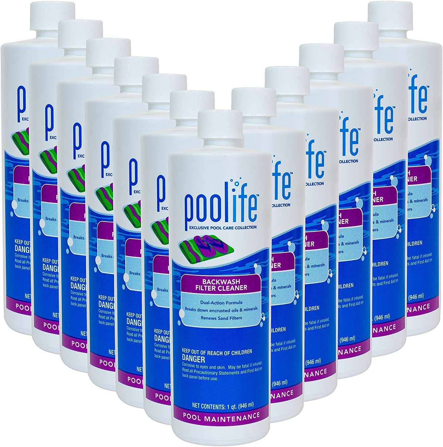 POOLIFE Backwash Filter Cleaner (1 qt) (12 Pack)