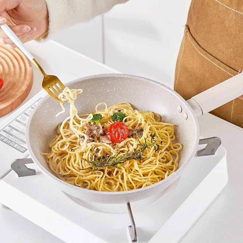 The Hybrid Non-Stick Wok Gift Cookware Household Cooking Wok Tourmaline Non-stick Pan Multi-functional Family kitchen(30cm)