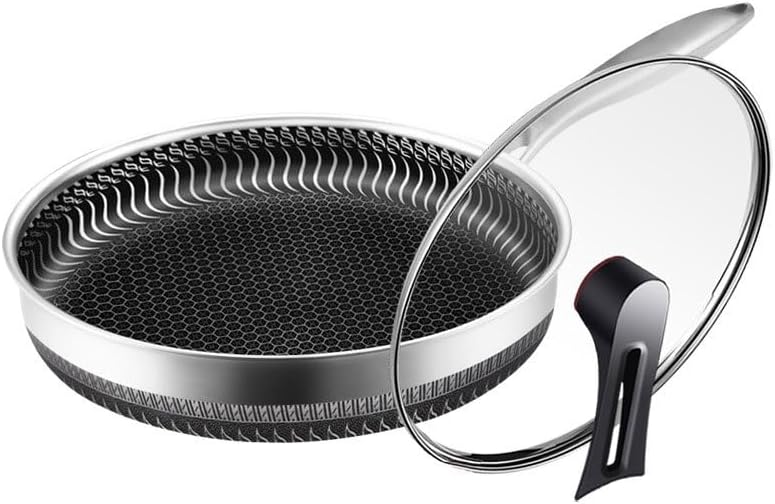 The Hybrid Non-Stick Wok Stainless Steel Non-stick Pan Household Cooking Wok Induction Cooker Gas Stoves General Family kitchen