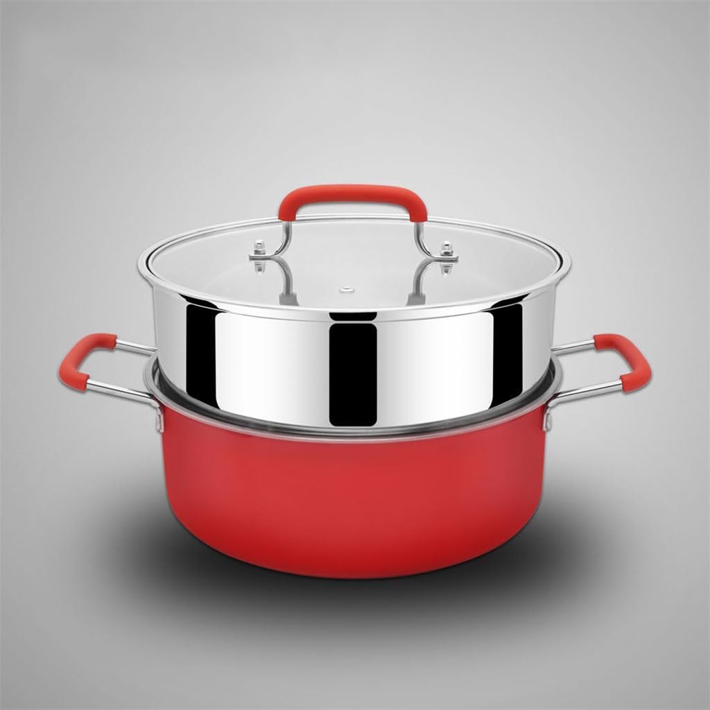 Thicker Stainless Steel Steamer Double-layer Household Multifunctional Double-ear Pot Soup Pot