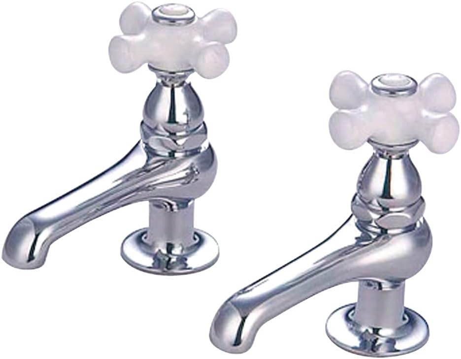 Kingston Brass CC10L1 Vintage Basin Tap Faucet, Polished Chrome